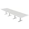 Skutchi Designs 45 in W, 165.75 in L, 29 in H, Engineered Wood Top, White HAR-REC-48x168-T-WHCYPRESS - alternate 1